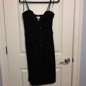 Forever 21 Pinstripe Midi Dress